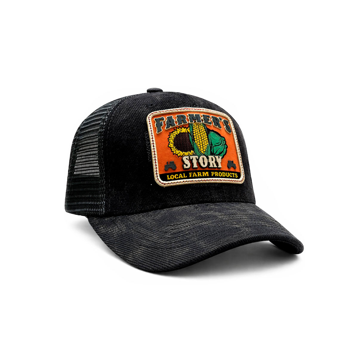 Gorra Knite Farmer Corn Nar Trucker Agro Ajustable Original gris oscuro