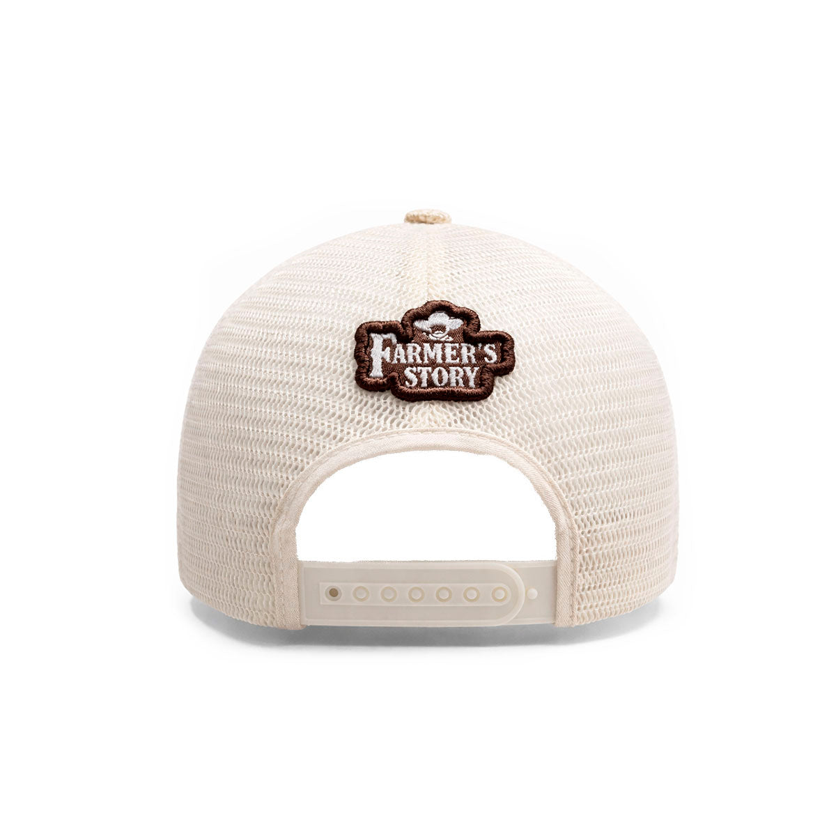 Gorra Barn Blue Trucker Ajustable Estilo Granja Farmer Agro beige