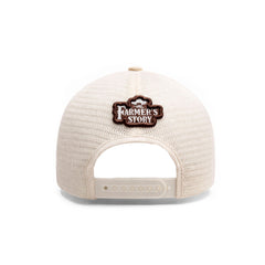 Gorra Barn Blue Trucker Ajustable Estilo Granja Farmer Agro beige
