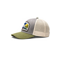 Gorra Barn Blue Trucker Ajustable Estilo Granja Farmer Agro gris