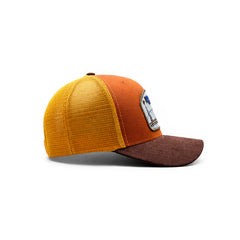 Gorra Barn Blue Trucker Ajustable Estilo Granja Farmer Agro naranja