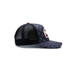 Gorra Barn Red Trucker Ajustable Estilo Granja Farmer Agro azul