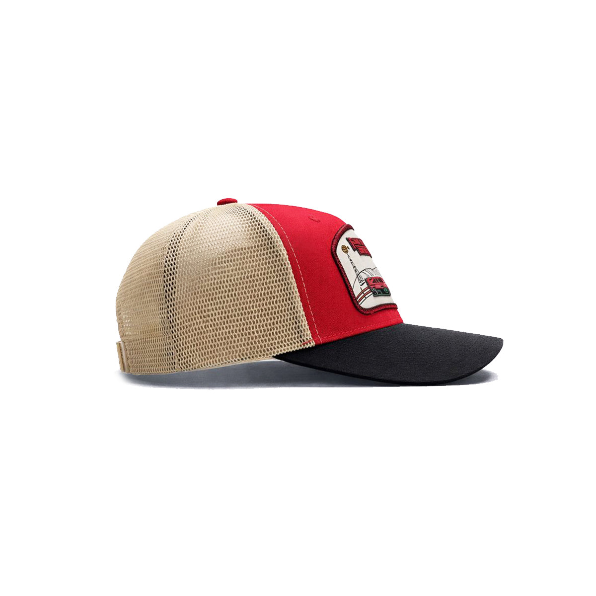 Gorra Barn Red Trucker Ajustable Estilo Granja Farmer Agro beige