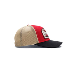 Gorra Barn Red Trucker Ajustable Estilo Granja Farmer Agro beige