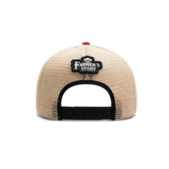 Gorra Barn Red Trucker Ajustable Estilo Granja Farmer Agro beige