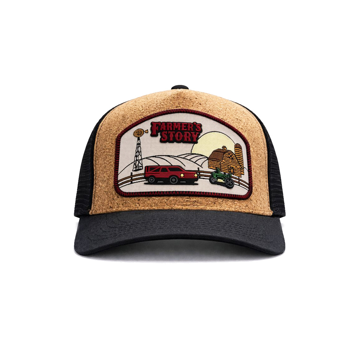 Gorra Barn Red Trucker Ajustable Estilo Granja Farmer Agro café
