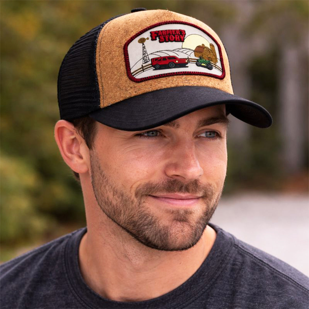 Gorra Barn Red Trucker Ajustable Estilo Granja Farmer Agro café