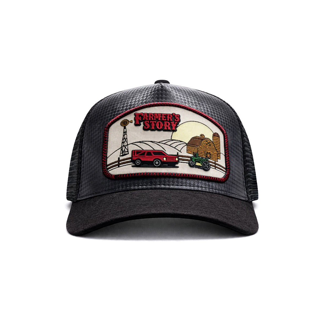 Gorra Barn Red Trucker Ajustable Estilo Granja Farmer Agro gris