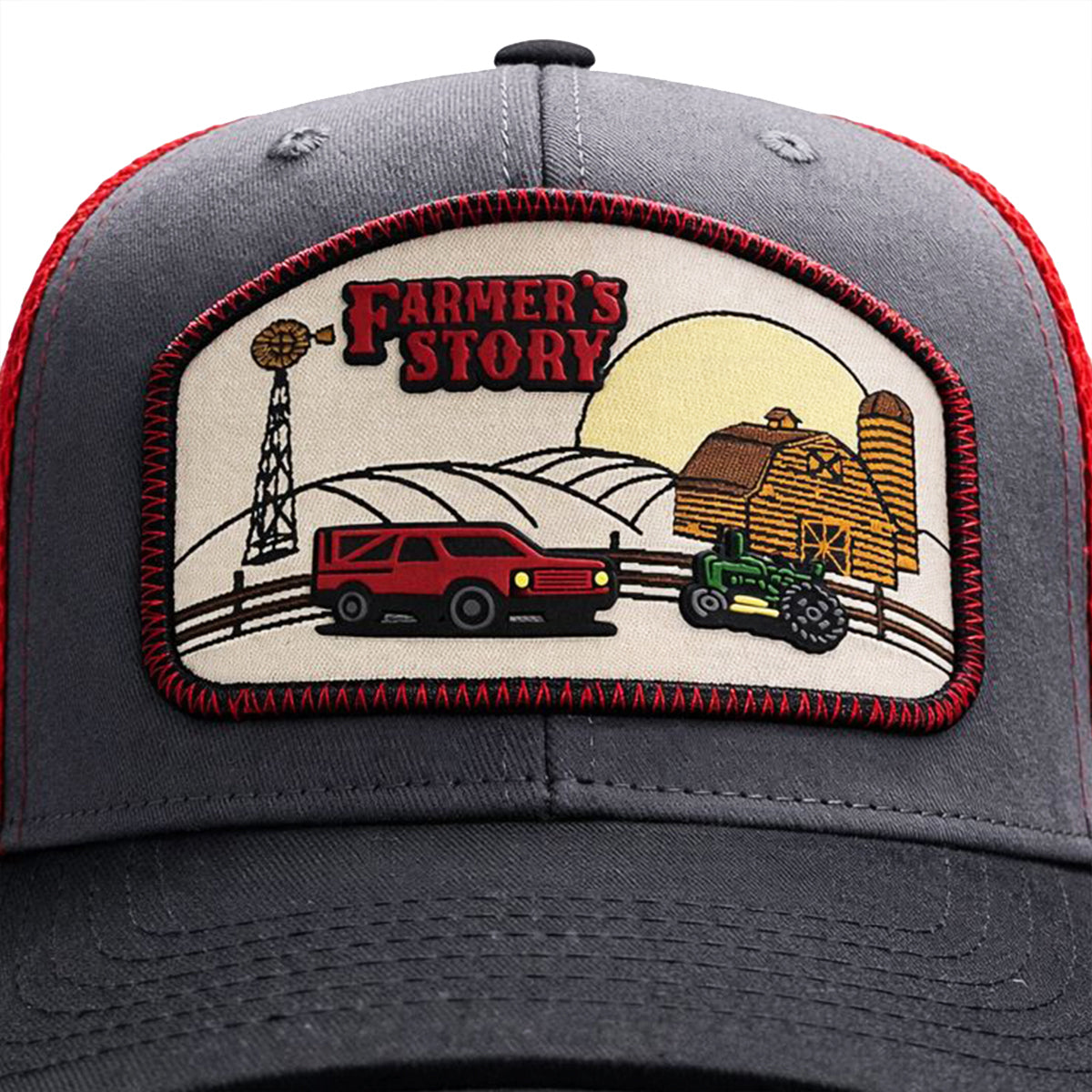 Gorra Barn Red Trucker Ajustable Estilo Granja Farmer Agro rojo