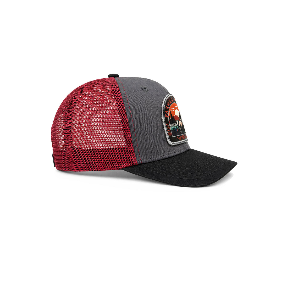Gorra Trucker Knite Farmer Barn Sunset Negro