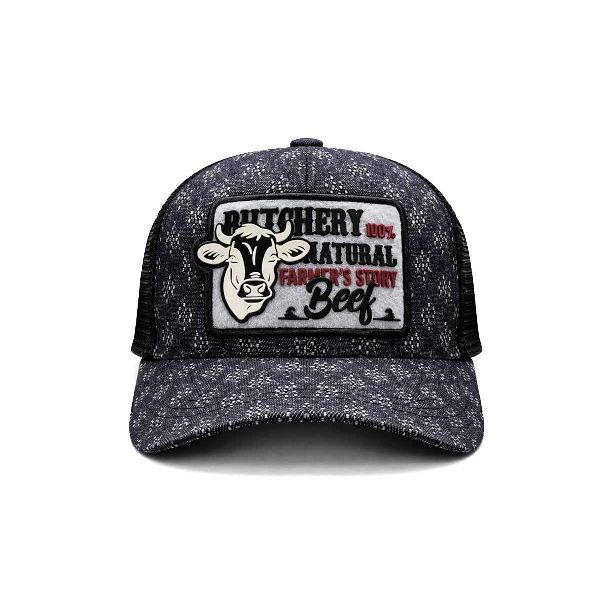 Gorra Knite Farmer Beef Blue Trucker Ganado Ajustable azul