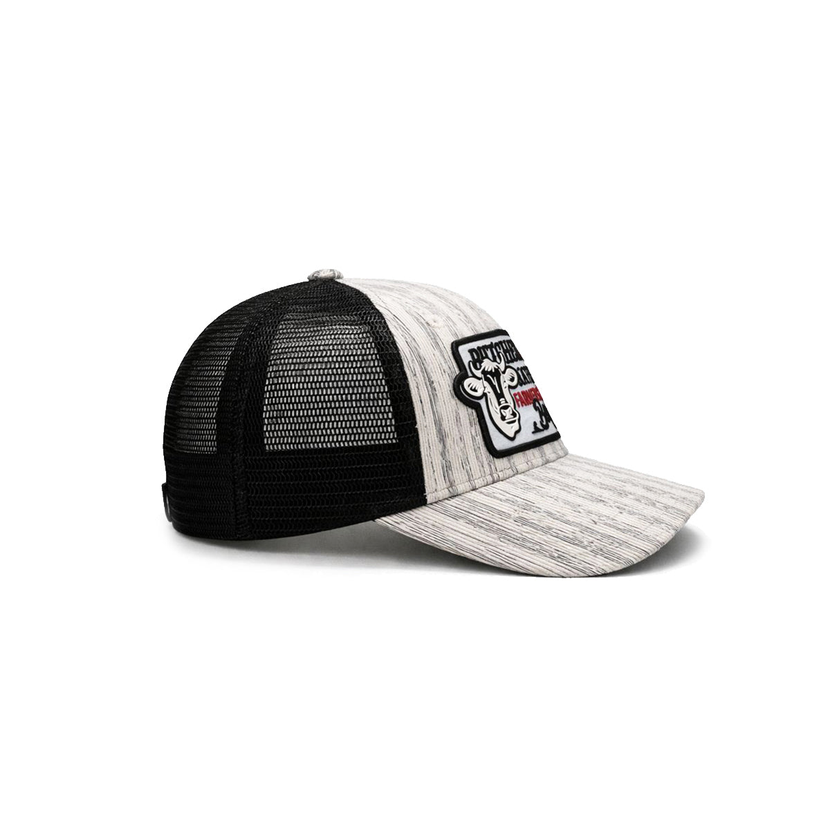 Gorra Knite Farmer Beef Blue Trucker Ganado Ajustable blanco