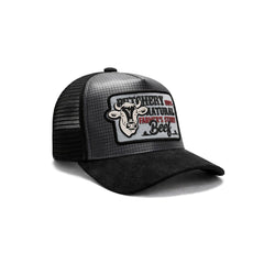 Gorra Knite Farmer Beef Blue Trucker Ganado Ajustable gris
