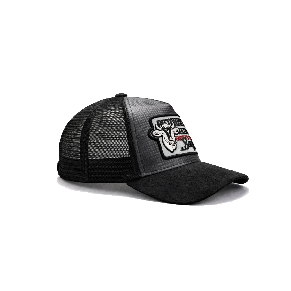Gorra Knite Farmer Beef Blue Trucker Ganado Ajustable gris