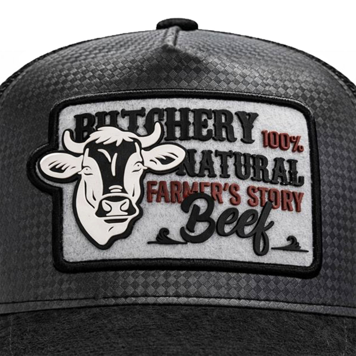 Gorra Knite Farmer Beef Blue Trucker Ganado Ajustable gris