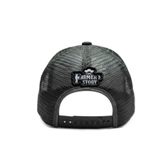Gorra Knite Farmer Beef Blue Trucker Ganado Ajustable gris oscuro