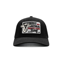 Gorra Knite Farmer Beef Blue Trucker Ganado Ajustable negro