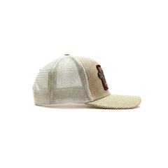 Gorra Knite Farmer Beef Red Trucker Ganado Ajustable beige