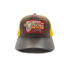 Gorra Knite Farmer Beef Red Trucker Ganado Ajustable café
