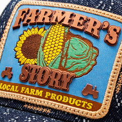 Gorra Knite Farmer Corn Blue Trucker Ajustable Original Cap azul