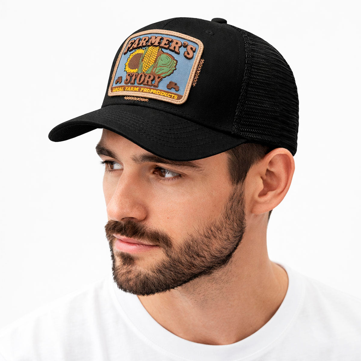 Gorra Trucker Knite Farmer Corn Blue