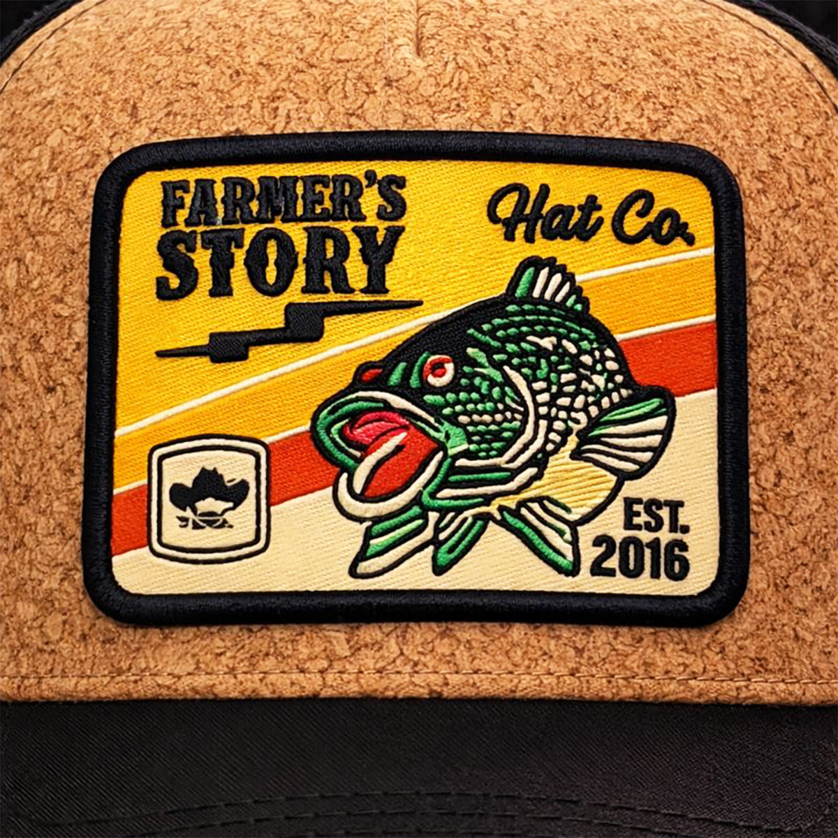 Gorra Knite Farmer Coi Amarillo Trucker Pesca Bass Ajustable café