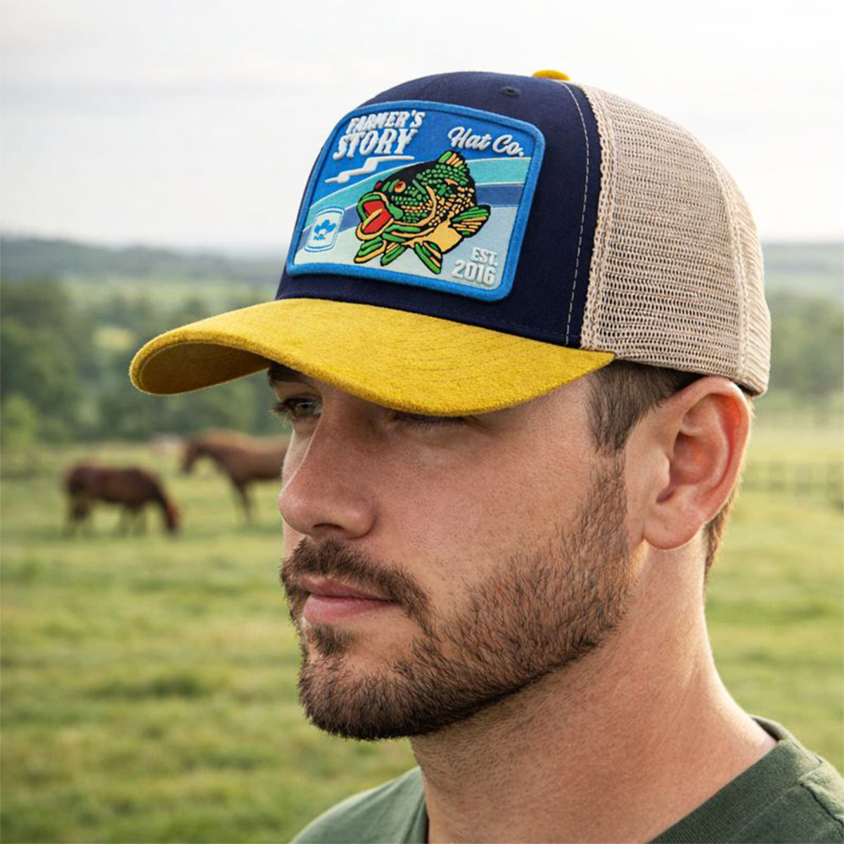 Gorra Trucker Knite Farmer Coi Pesca Bass