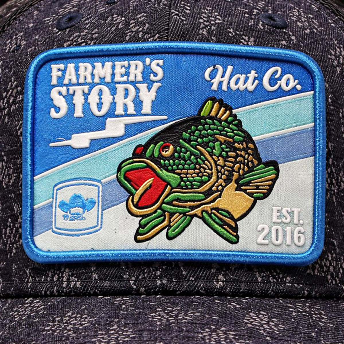Gorra Knite Farmer Coi Azul Trucker Pesca Bass Ajustable azul