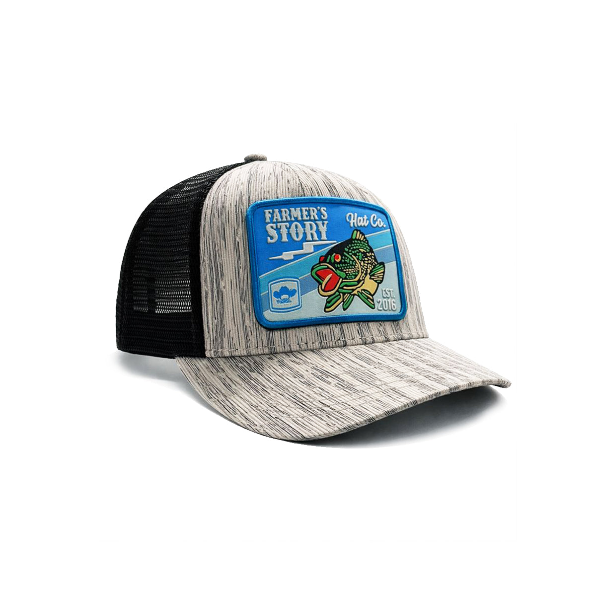 Gorra Knite Farmer Coi Azul Trucker Pesca Bass Ajustable blanco