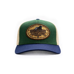 Gorra Knite Farmer Trucker Countryside Cafe Ajustable verde