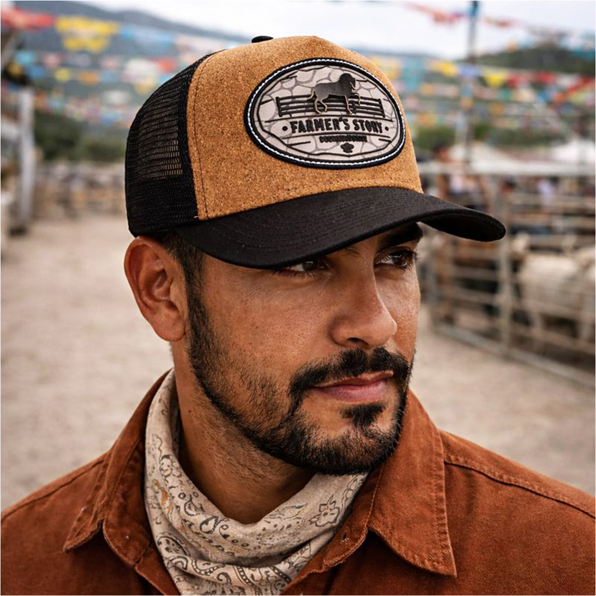 Gorra Trucker Knite Farmer Countryside Gris