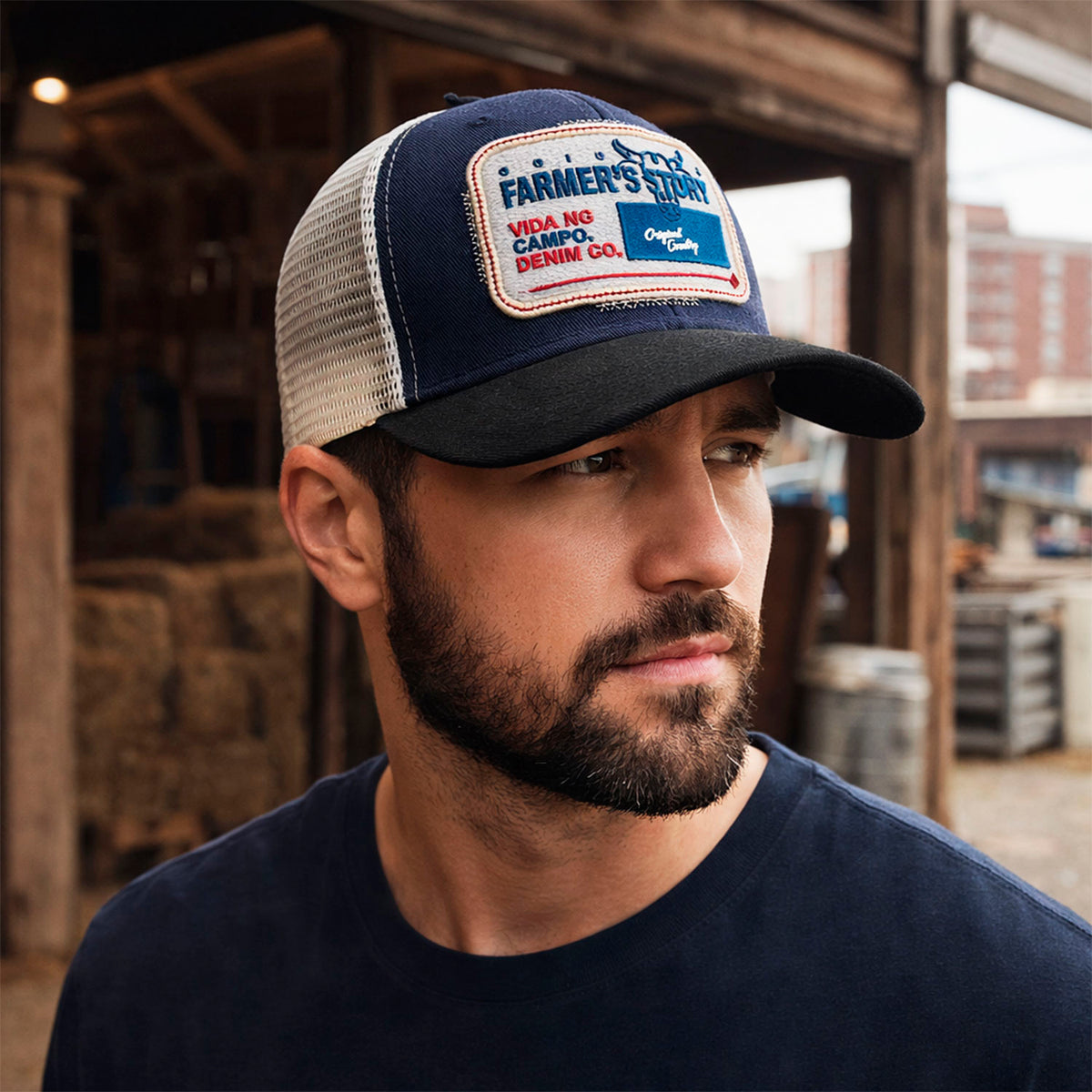 Gorra Trucker Knite Farmer Denim Co