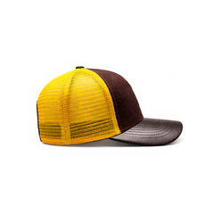 Gorra Knite Farmer Dog Yellow Trucker Ajustable Western amarillo