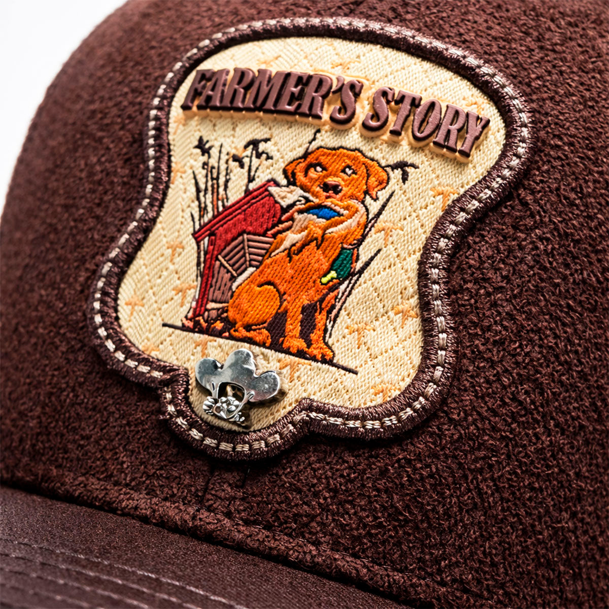 Gorra Knite Farmer Dog Yellow Trucker Ajustable Western amarillo