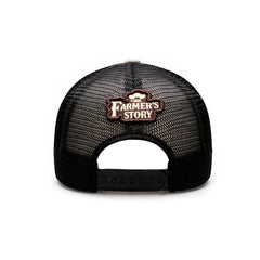 Gorra Knite Farmer Dog Yellow Trucker Ajustable Western blanco