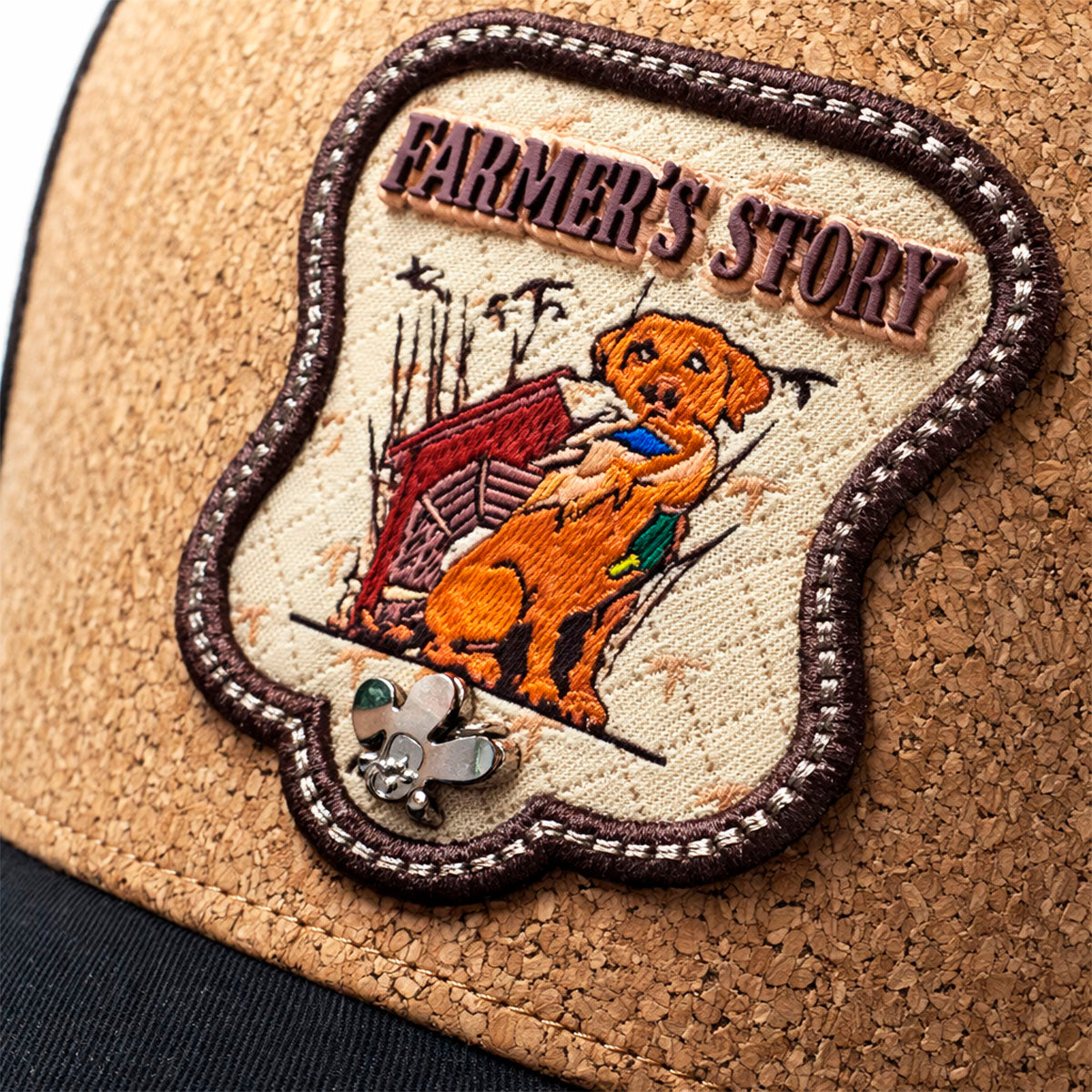 Gorra Knite Farmer Dog Yellow Trucker Ajustable Western café