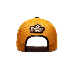 Gorra Knite Farmer Dog Yellow Trucker Ajustable Western naranja