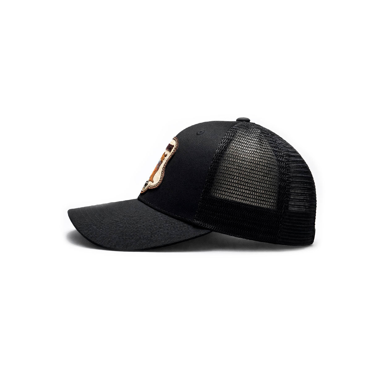 Gorra Knite Farmer Dog Yellow Trucker Ajustable Western negro
