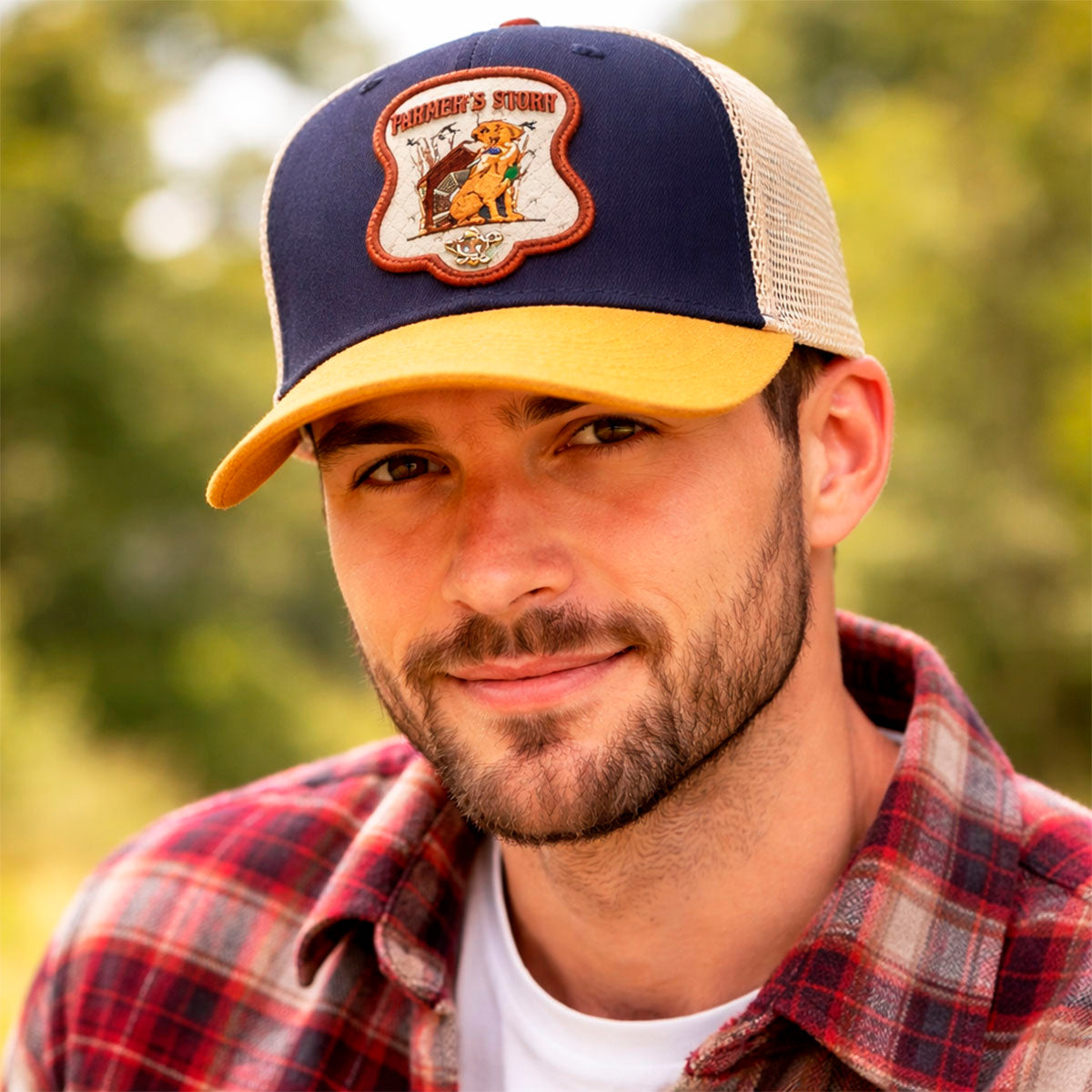 Gorra Trucker Knite Farmer Dog Blue