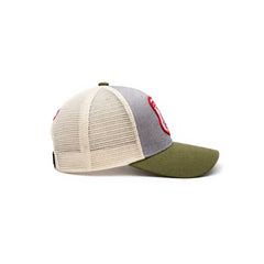Gorra Knite Farmer Dog Blue Trucker Perro Ajustable Agro gris