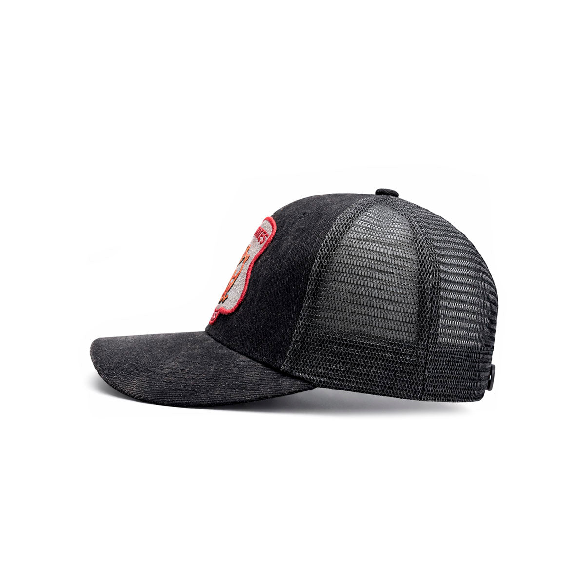 Gorra Knite Farmer Dog Blue Trucker Perro Ajustable Agro gris oscuro