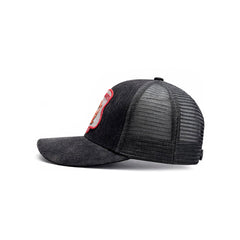 Gorra Knite Farmer Dog Blue Trucker Perro Ajustable Agro gris oscuro