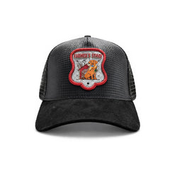 Gorra Knite Farmer Dog Blue Trucker Perro Ajustable Agro negro