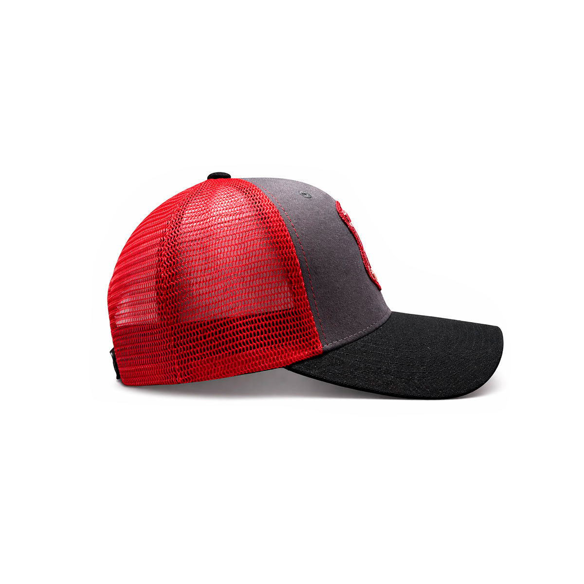 Gorra Knite Farmer Dog Blue Trucker Perro Ajustable Agro rojo