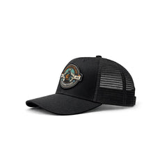 Gorra Knite Farmer Fisher Naranja Trucker Pesca Ocean negro