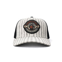 Gorra Knite Farmer Fisher Rojo Trucker Pesca Ocean blanco