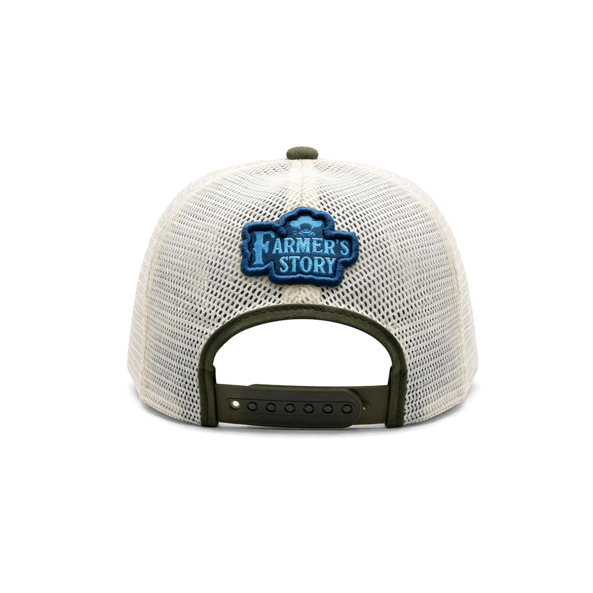 Gorra Knite Farmer Gallo Azul Trucker Agro Ajustable blanco
