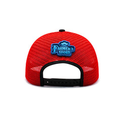 Gorra Knite Farmer Gallo Azul Trucker Agro Ajustable gris