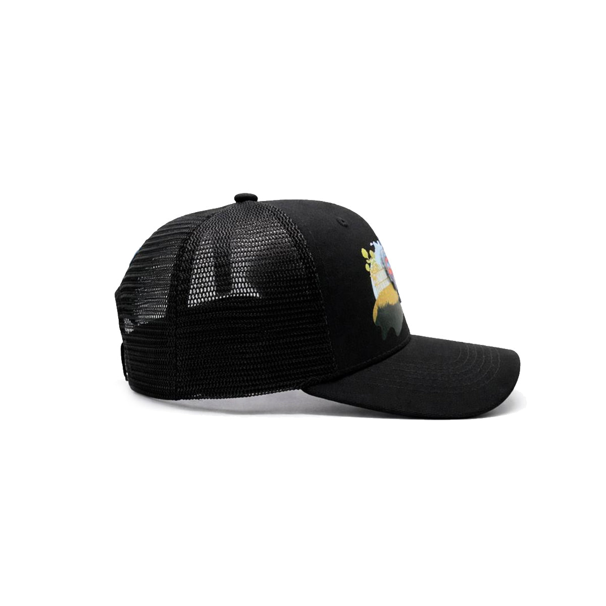 Gorra Knite Farmer Gallo Azul Trucker Agro Ajustable negro