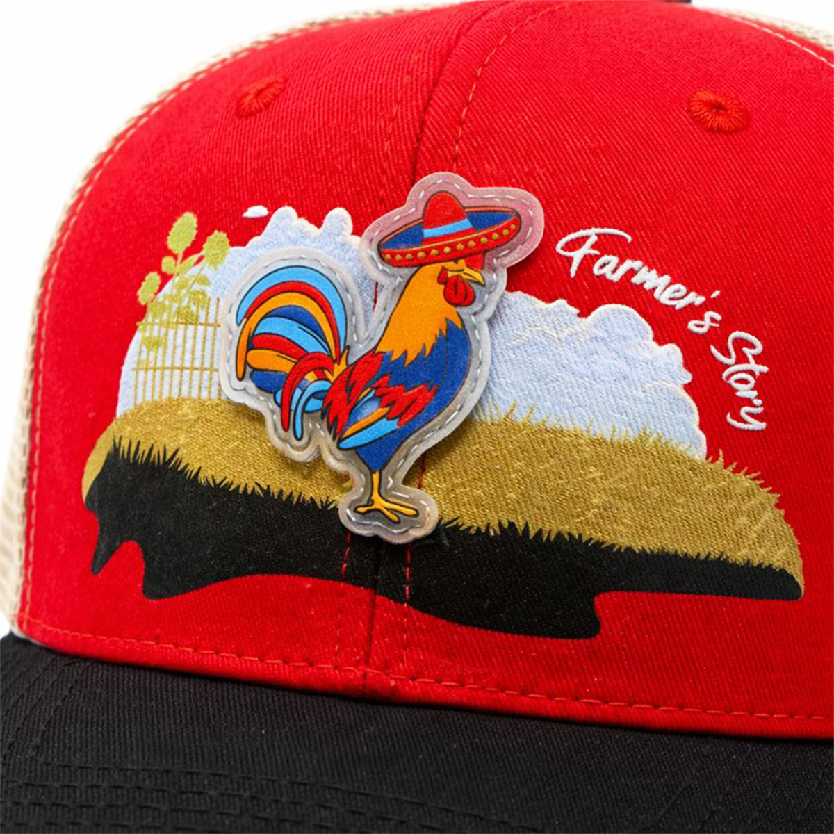 Gorra Trucker Knite Farmer Gallo Azul